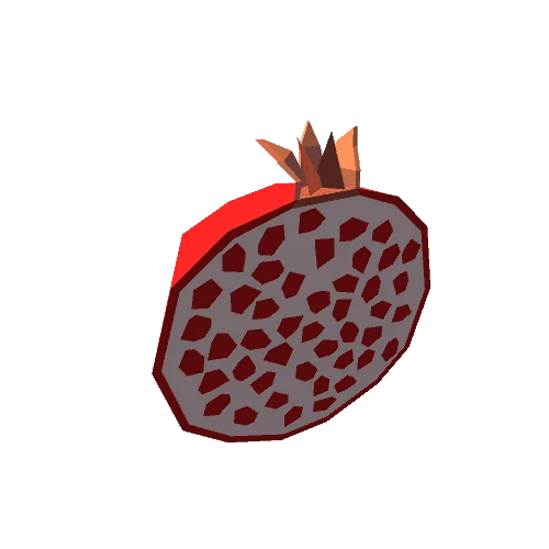 Pomegranate half